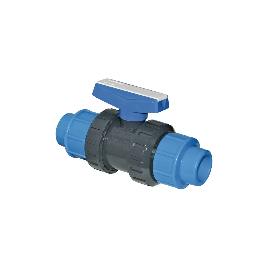 Robinet cu bilă PVC 2xPE 50mm KS50505GP