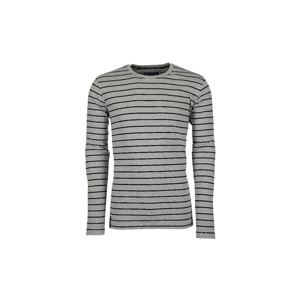 Bluză mărime 4XL/50 unisex bumbac cu dungi gri/negru Kramp Technical KW207821068066