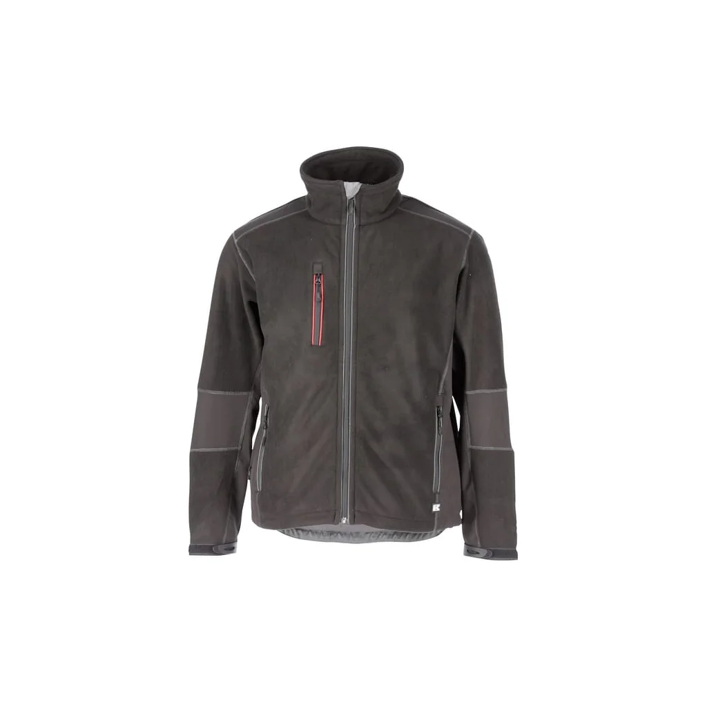 Jachetă polar unisex neagră/gri 4XL EU:64-66 Kramp Original KW116480089066
