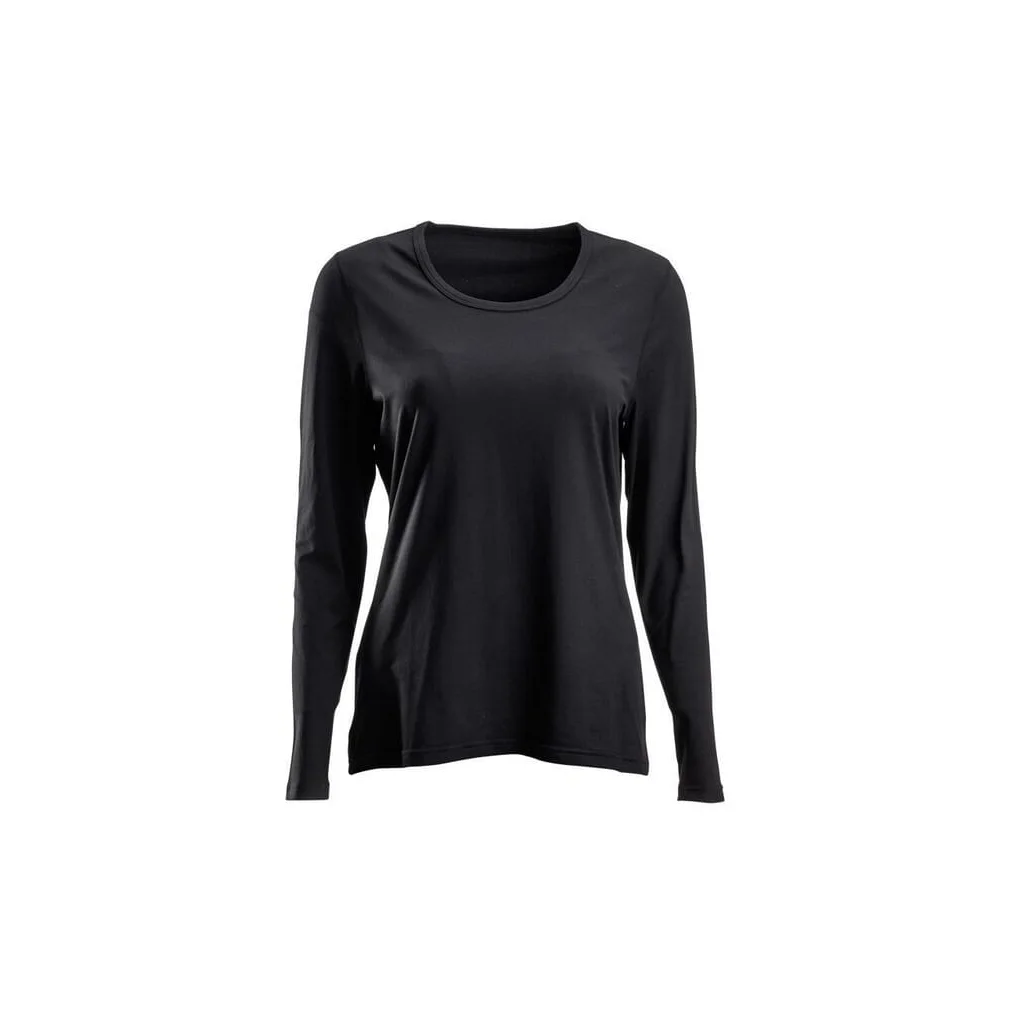 Tricou cu mânecă lungă, femei, negru, mărimea M KW507102201038