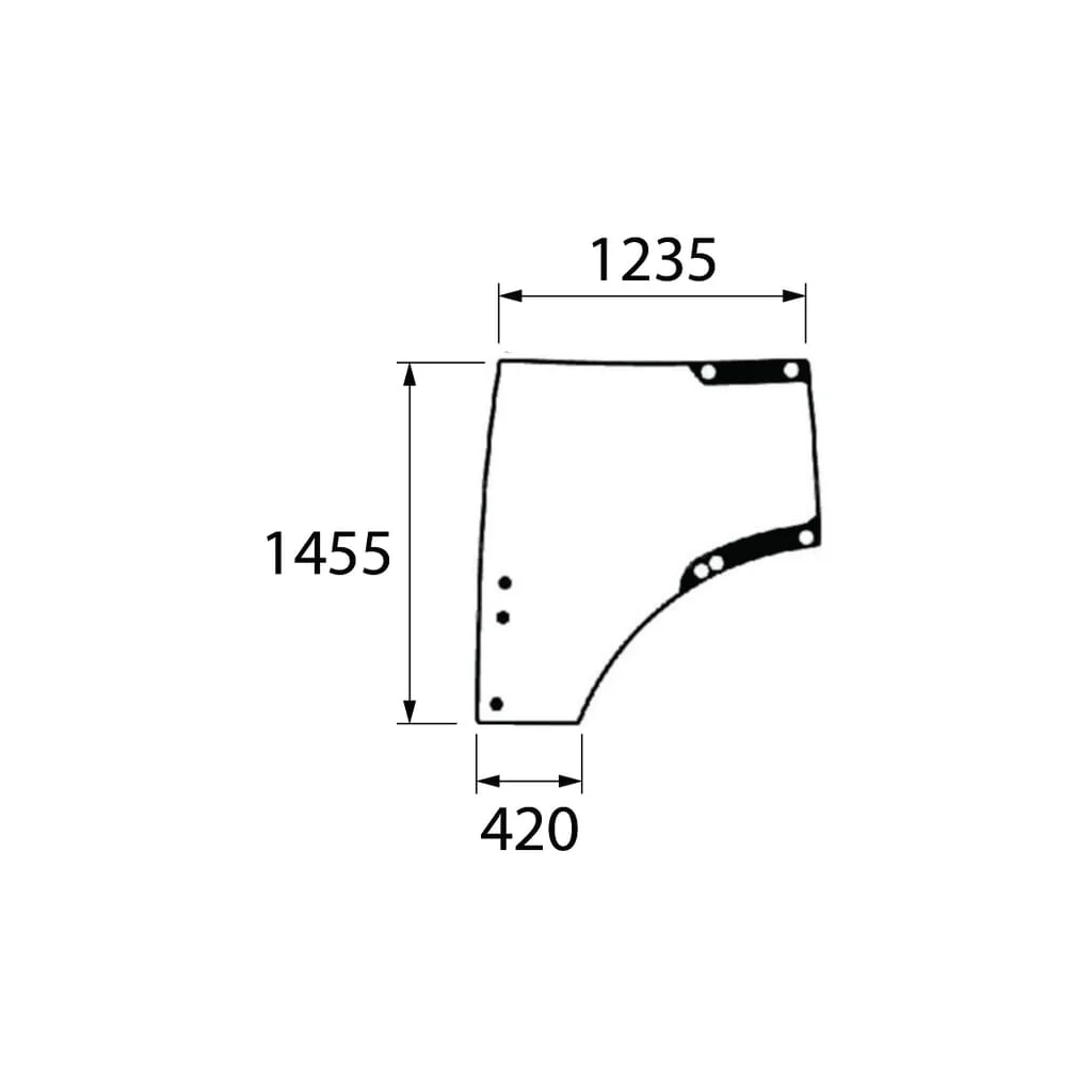 Geam ușă stânga L212967KR