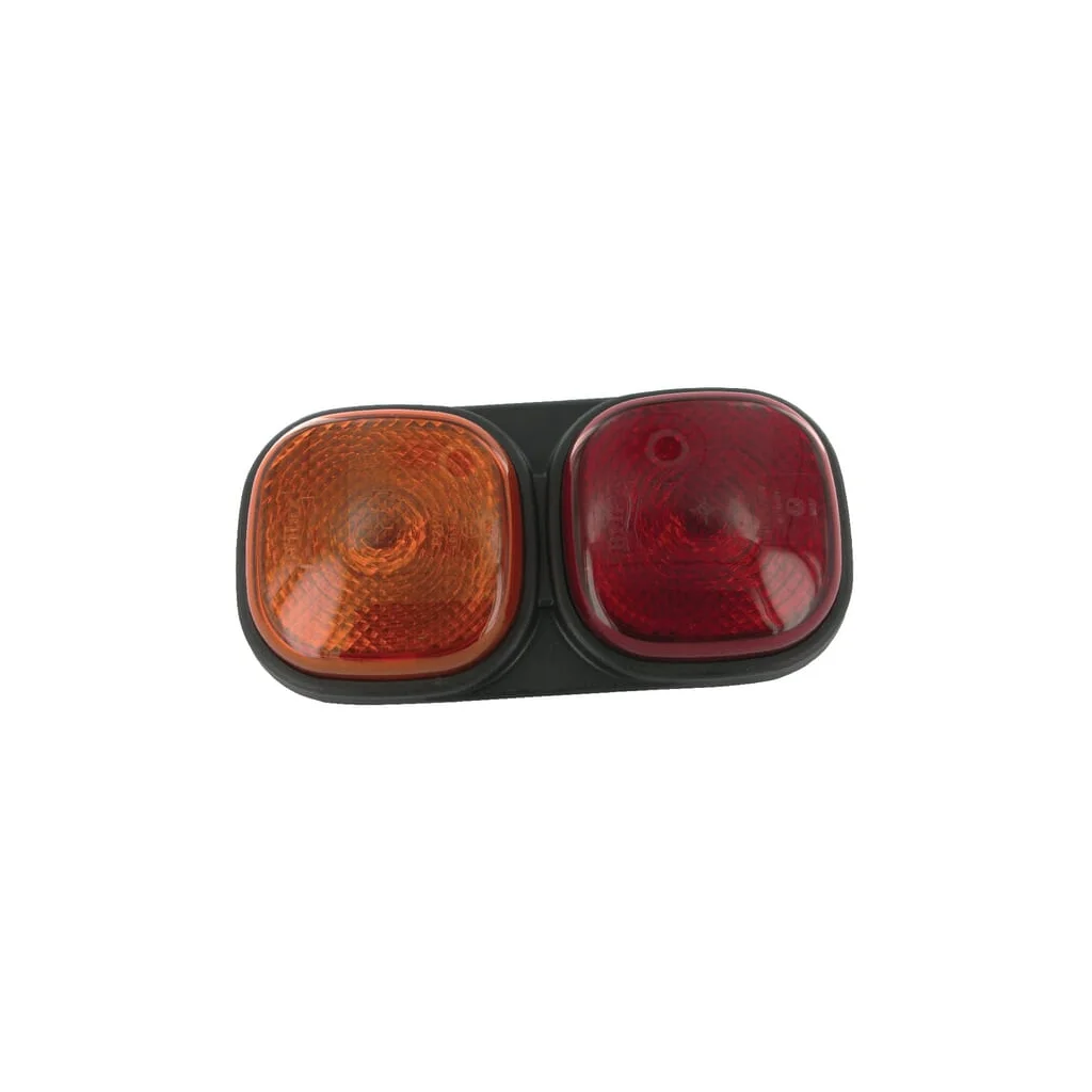 Lumină spate rectangulară, 12/24V, roșu/chihlimbar, prindere cu șuruburi, 223x112x57mm, Britax L1201LB