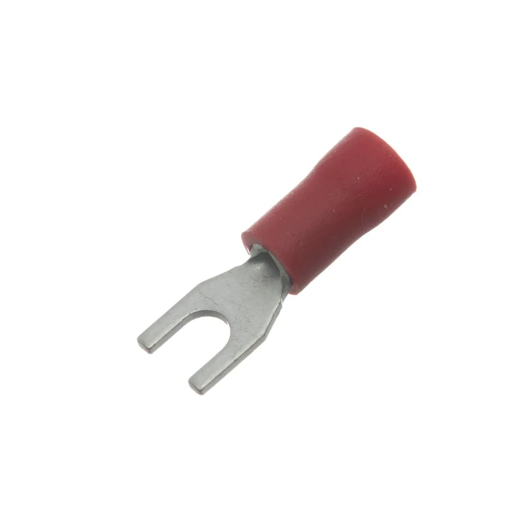 Terminal furcă, roșu, 0,5-1mm² Ø3,2mm (100x) LA9175CKR