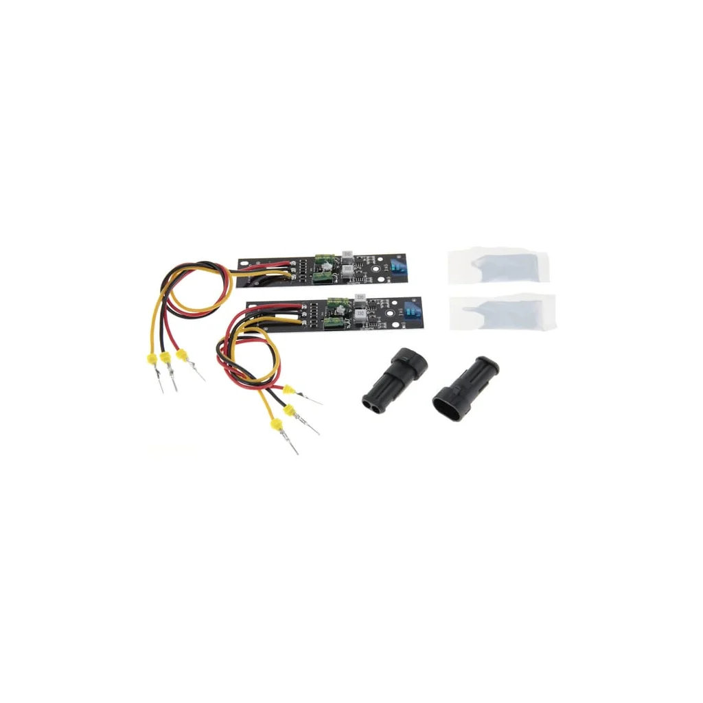 Kit de conversie DRL LED pentru faruri, lumini de poziție, alb sau chihlimbar, mufă AMP, potrivit pentru John Deere/Valtra LA80047
