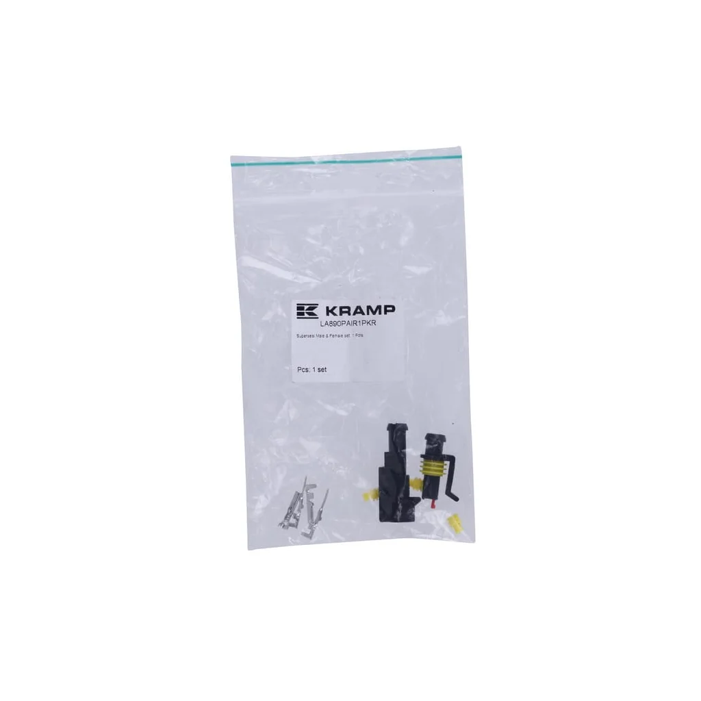 Set de conectori Superseal cu 1 pin, mufă tată + mamă LA890PAIR1PKR