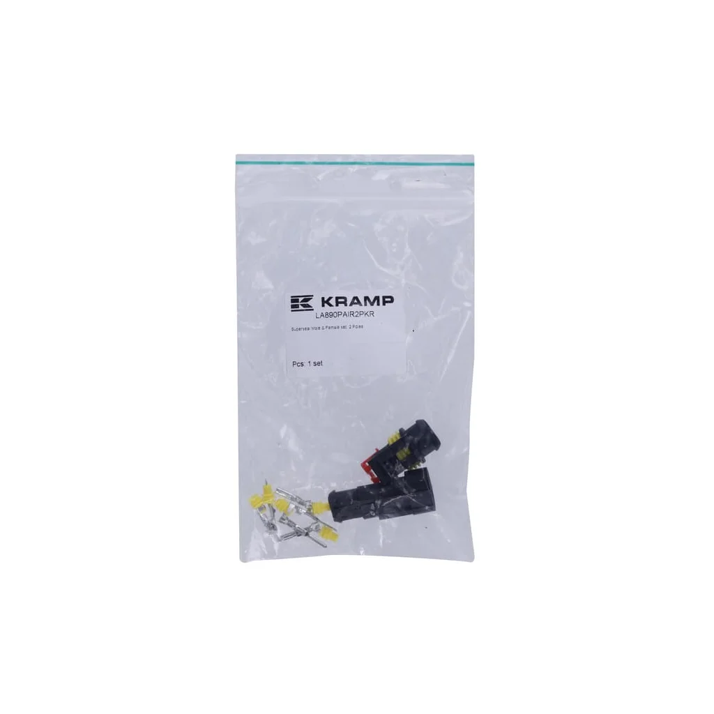 Set de conectori Superseal cu 2 pini, tată + mamă LA890PAIR2PKR