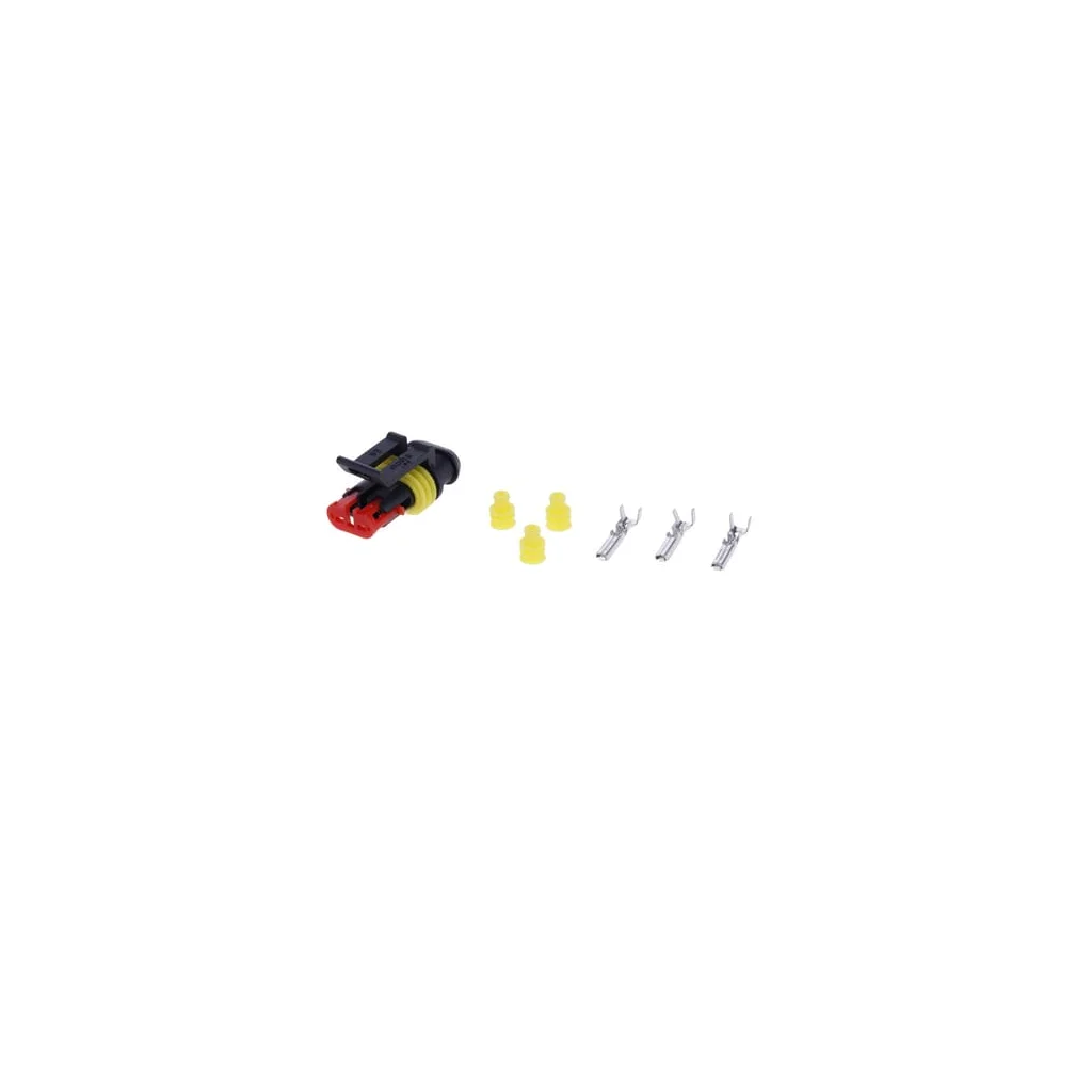 Set de conectori Superseal cu 3 pini, mufă pre-cablată 20cm, mamă LA89008W20KR