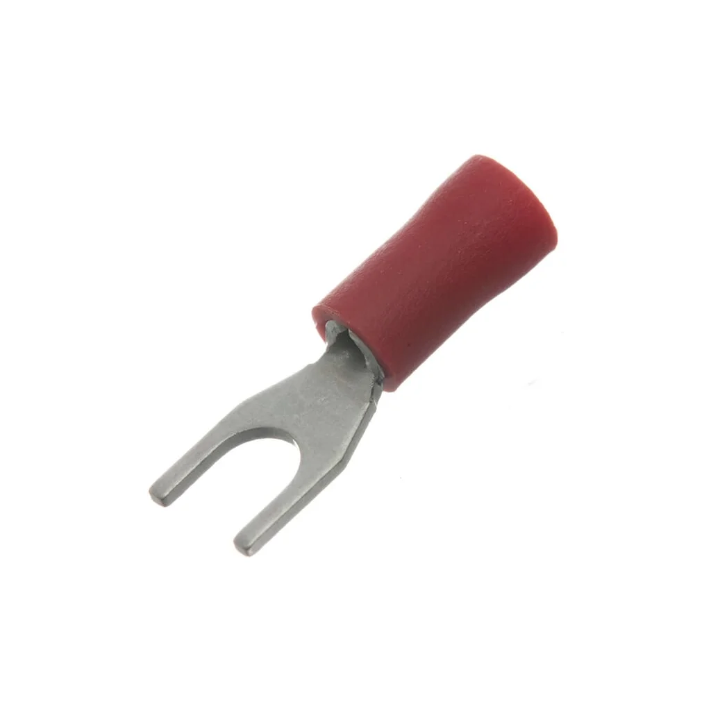 Terminal furcă, roșu, 0,5-1mm² Ø4,3mm (100x) LA9180CKR
