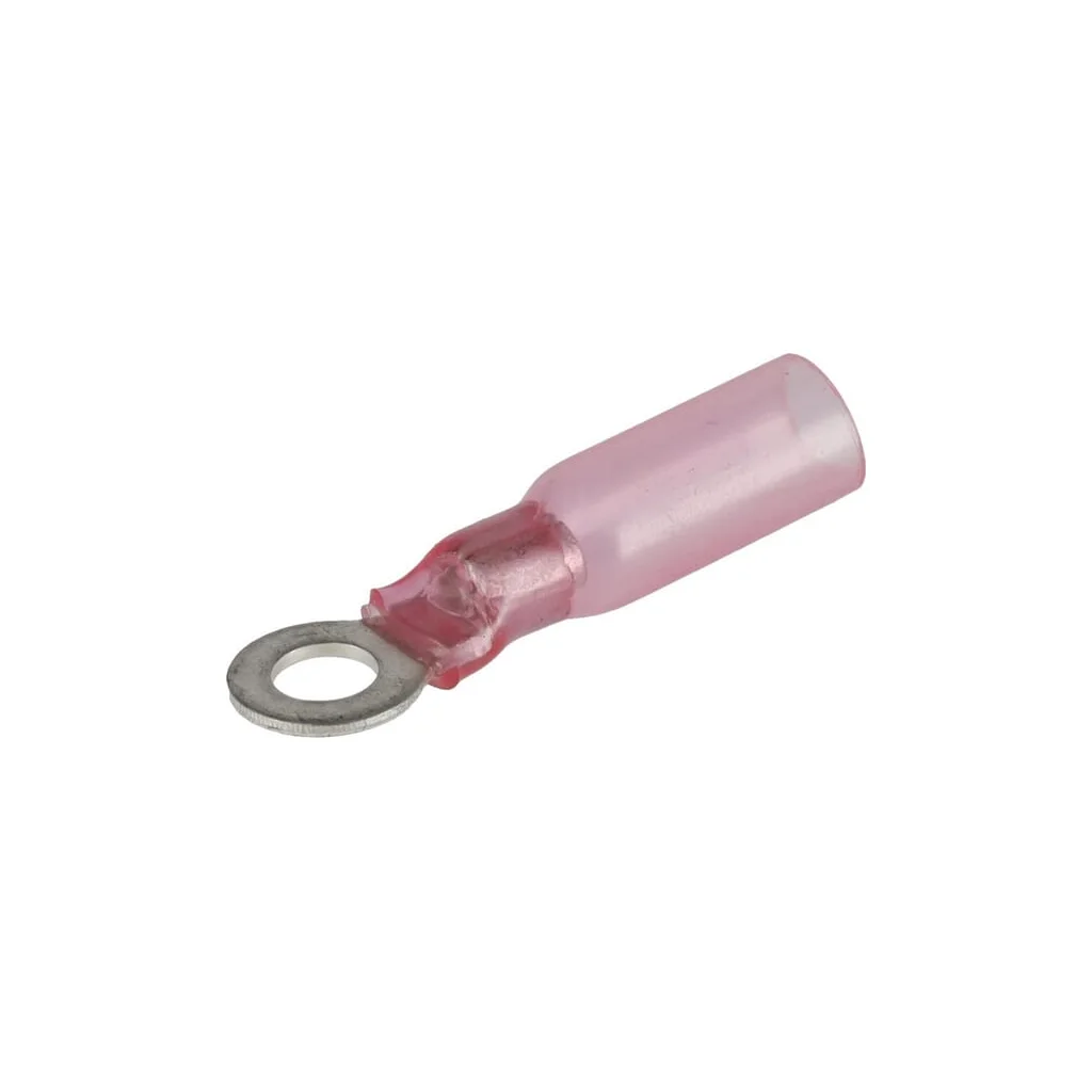 Conector inelar papuc, termocontractabil, roșu, 0,5-1mm², Ø4,3mm LA901005