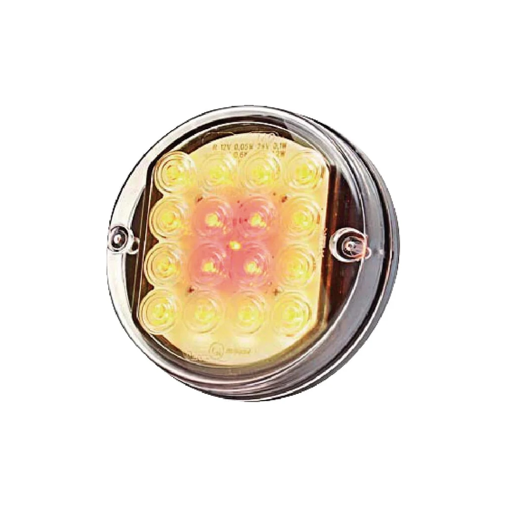 Lampă spate multifuncțională LED rotundă 12-24V diametru 115mm 5 poli Kramp LA40048