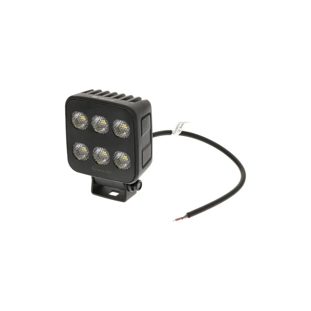 Lampă de lucru LED, 60W, 6600lm, pătrat, 12/24V, alb, 92x109.5x51.1mm mufă Deutsch, rază largă, 12LED's LA10830