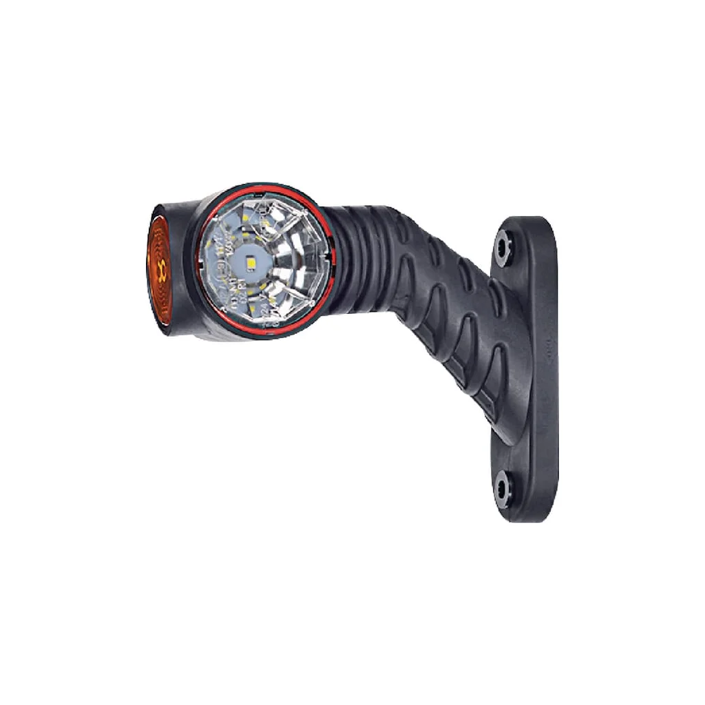 Lumină poziție LED, dreapta, 0,7/1,4W, 12-24V, alb/portocaliu/roșu, 110x55x125mm, 3 LED-uri, Kramp LA30017