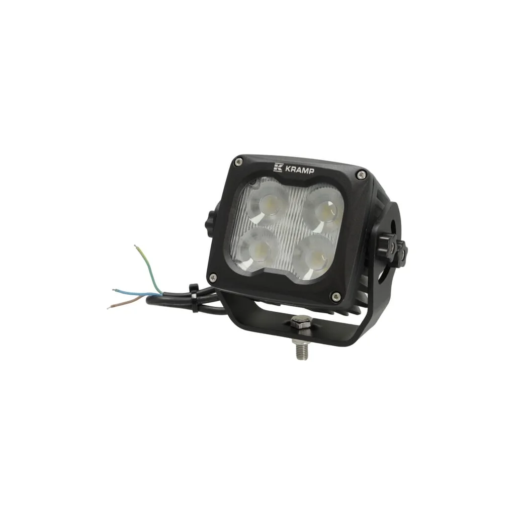 Lampă de lucru LED 70W 6000lm pătrată 10/45V albă 120x110x72mm încălzită cu senzor flood - fascicul larg 4 LED-uri Kramp LA104041