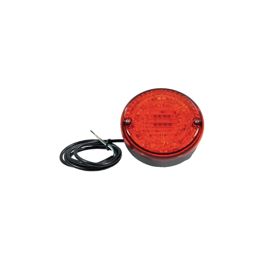 Proiector ceață LED, rotund, 12/24V, roșu, prindere cu șurub, diametru 140mm LA2004M