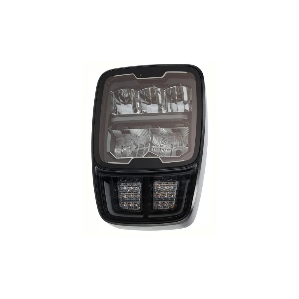 Far LED, rectangular, 12/24V, 220x197.2x80.5mm, Încălzit, Fază lungă/Fază scurtă, anti-zăpadă, vertical stânga/dreapta LA1021VHEAT