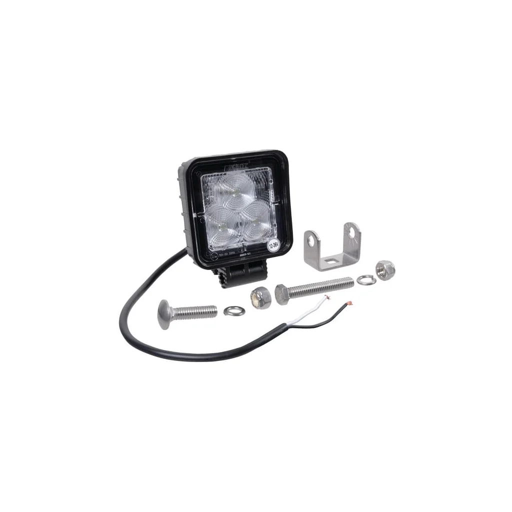 Lampă de lucru LED 8W 720lm pătrată 10/12/36V albastru 70x70mm tip flood Kramp LA22817