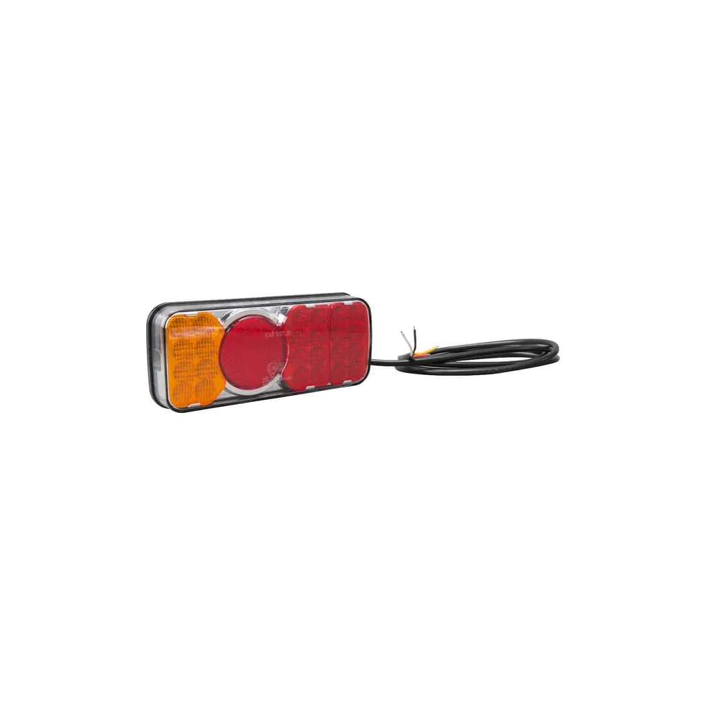 Lampă spate multifuncțională LED dreptunghiulară 12-24V 200,5x85x40mm Kramp LA40029