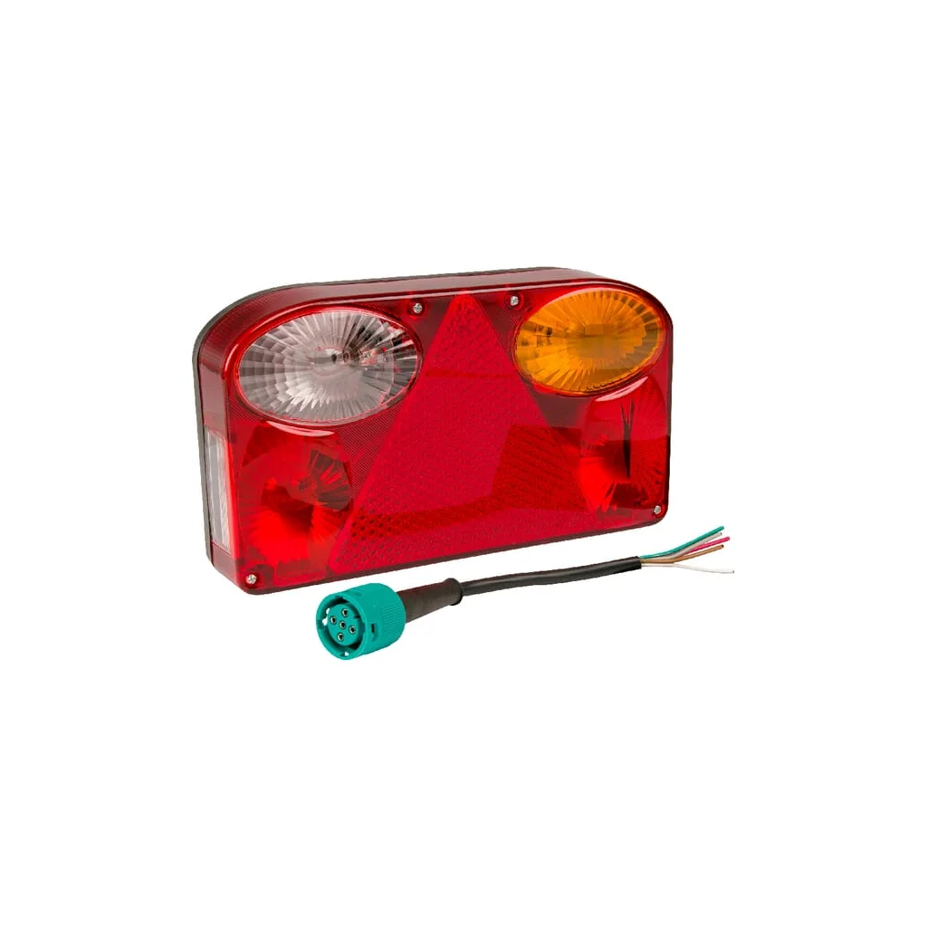 Stop spate dreapta, rectangular, 12/24V, 235x135x52mm, Baionetă 5 pini LA45029RKR