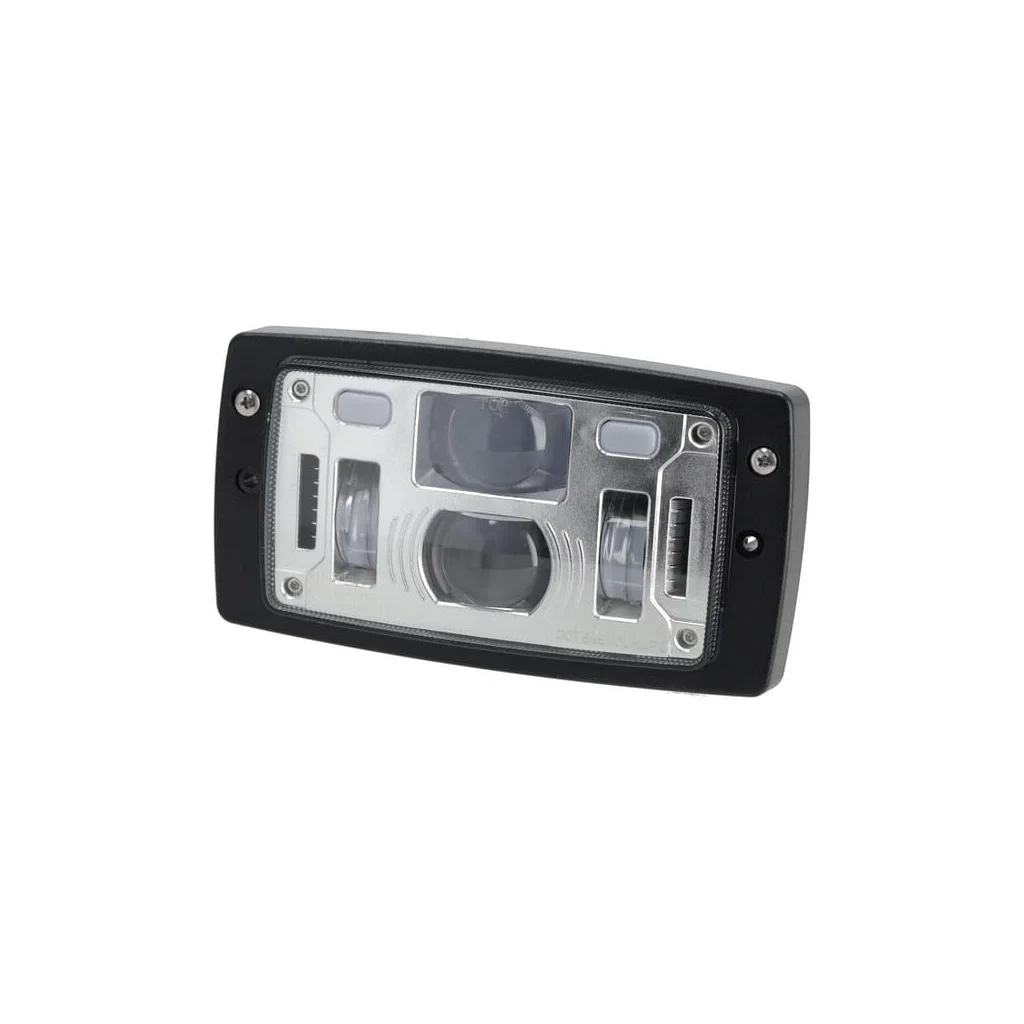 Far LED, 40/22W, dreptunghiular, 10-30V, 185x102x82, faza lungă/scurtă, lumină de poziție, conector H4 LA10425
