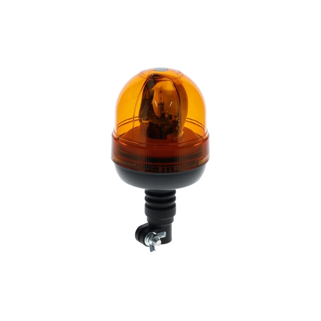 Girofar Bec Halogen, 55W, 12V, chihlimbar, montare stâlp flexibil, Ø 127mm x240mm LA250101
