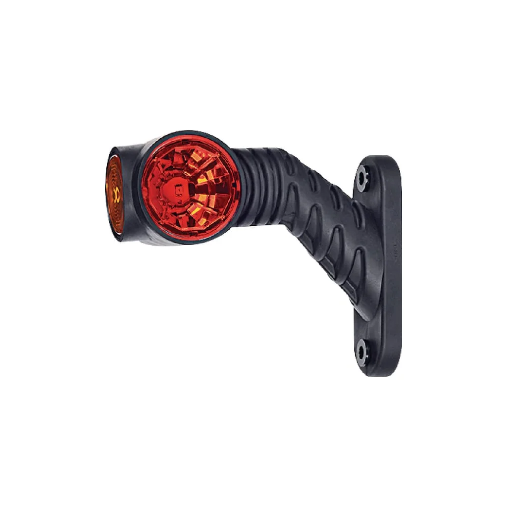 Lumină poziție LED, stânga, 0,7/1,4W, 12-24V, alb/portocaliu/roșu, 110x55x125mm, 3 LED-uri, Kramp LA30016
