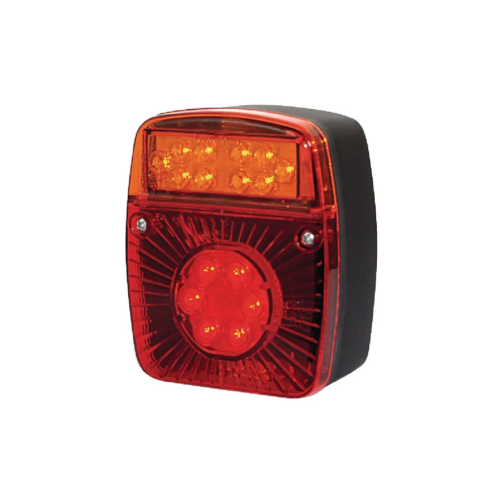 Lampă spate multifuncțională LED pătrată 12-24V 121x101x56mm Kramp LA40021