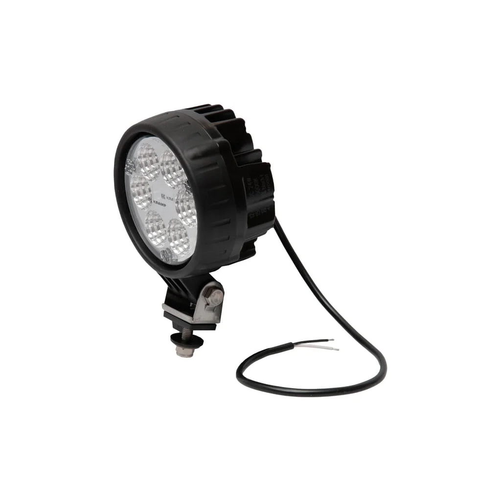 Lampă de lucru LED, 24W, 1500lm, rotundă, 10/30V, diametru 117mm, proiector, 6 LED-uri Kramp LA10009