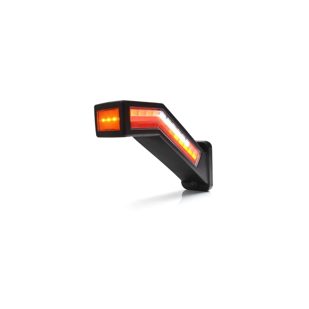 Lumină multifuncțională spate LED, stânga, roșu/portocaliu/alb, 12-24V, 238x181x72mm LA30070L