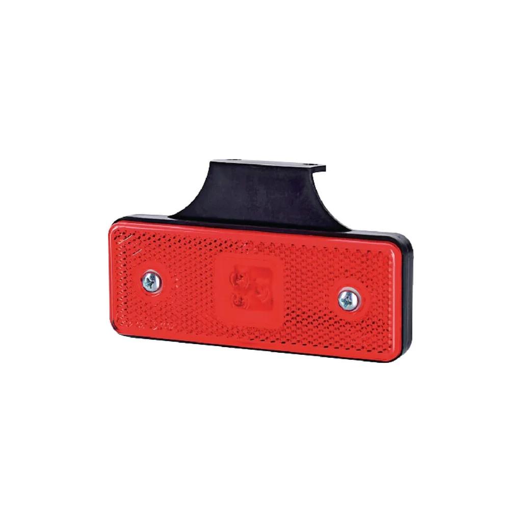 Lumină de poziție LED, 0.4/0.7W, rectangulară, 12/24V, roșie, 112x45x17mm, 3 LED-uri, gopart LA35054