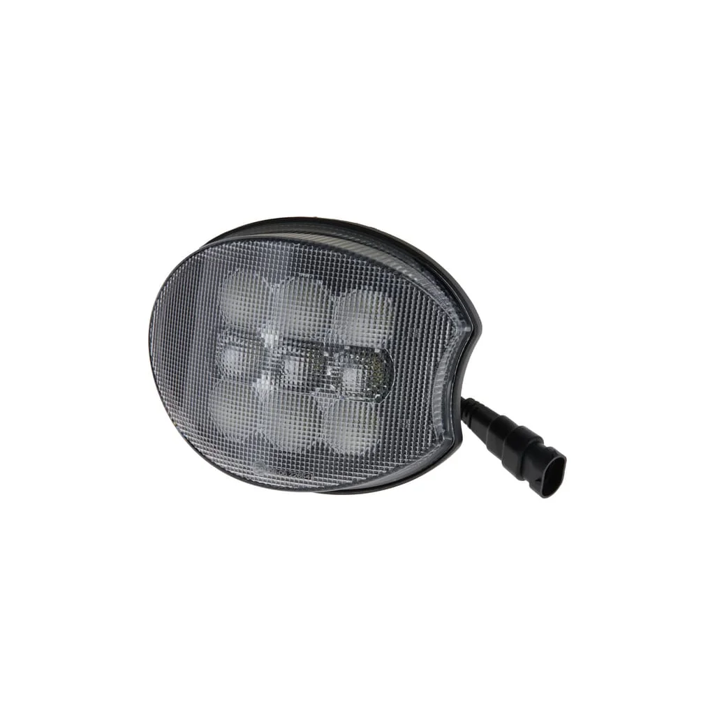 Lampă de lucru LED de colț, dreapta, 45W 4500lm, 160x127x67mm, ramă neagră, mufă H9, combinată, potrivită pentru John Deere LA10640RIGHT