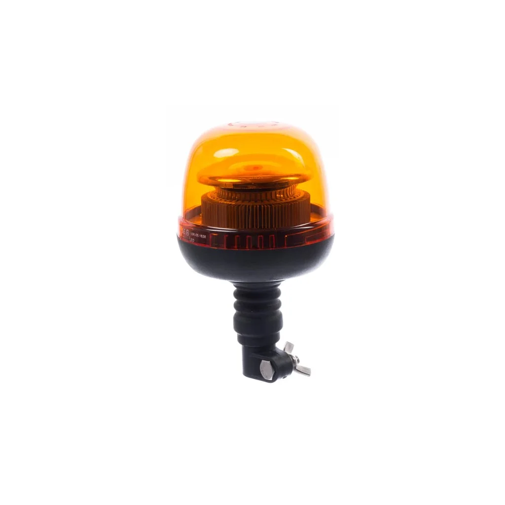Girofar de avertizare LED 24W 12-24V galben montaj pe stâlp flexibil diametru 128x215mm Kramp LA20020