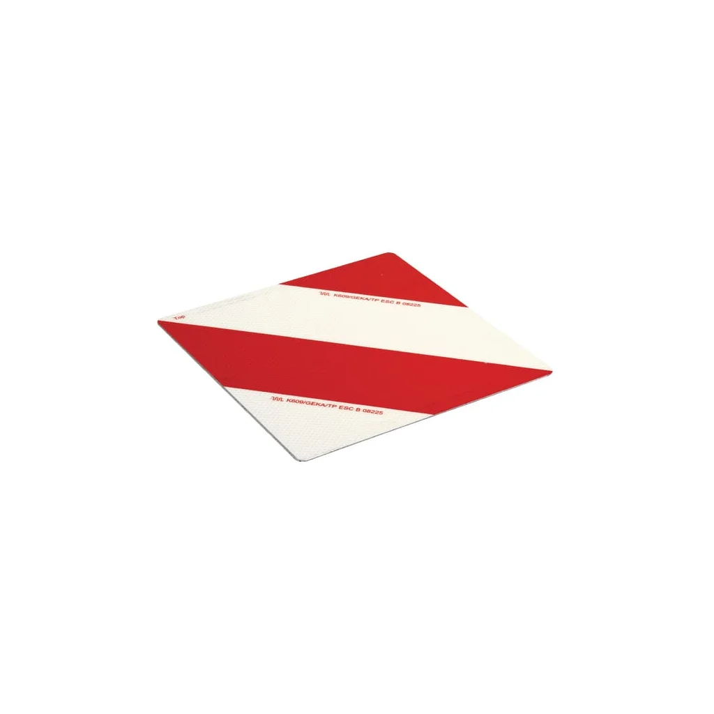 Placă de avertizare 285x285mm zincat dreapta LOF18FR