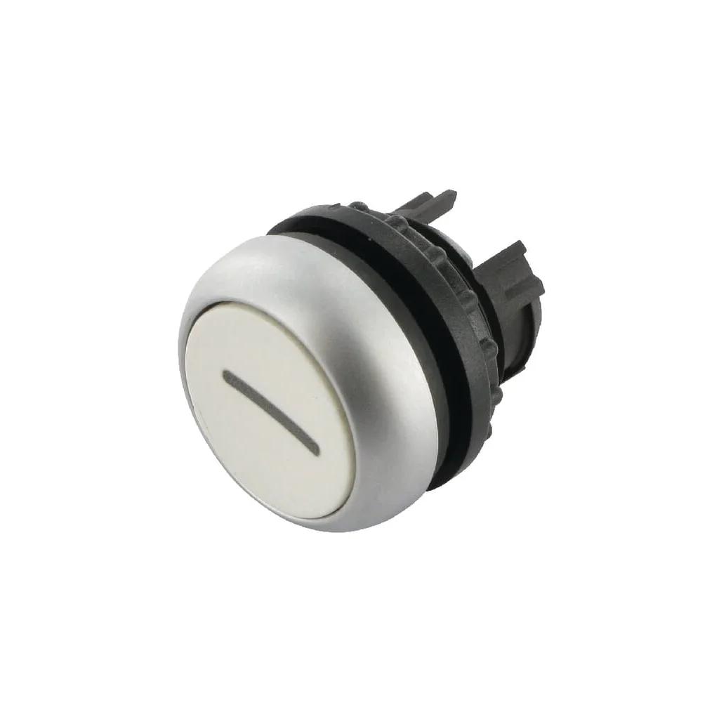 Buton alb "1" cu revenire prin arc M22DWX1