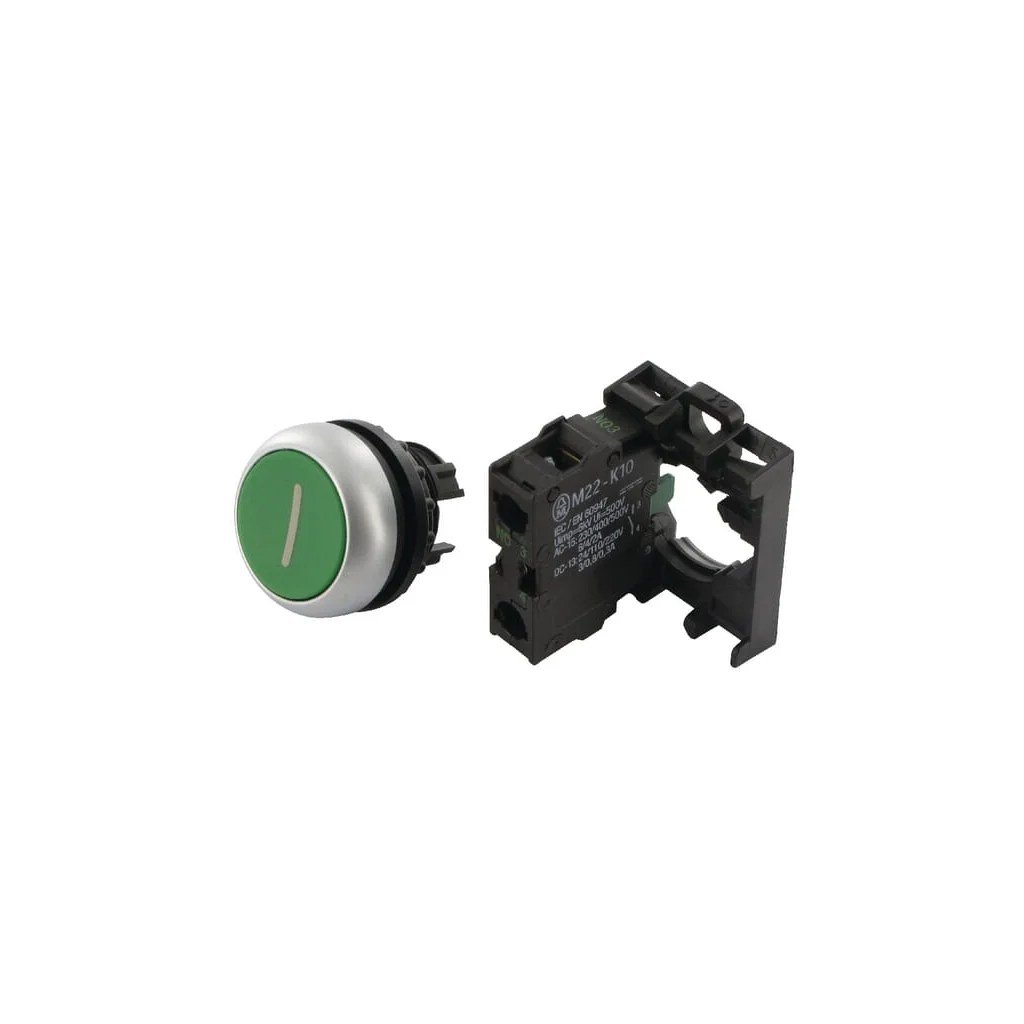 Buton complet 1S verde 1 M22DGX1K10