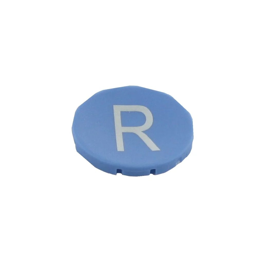 Placă buton albastră pentru buton "R" M22XDBX6
