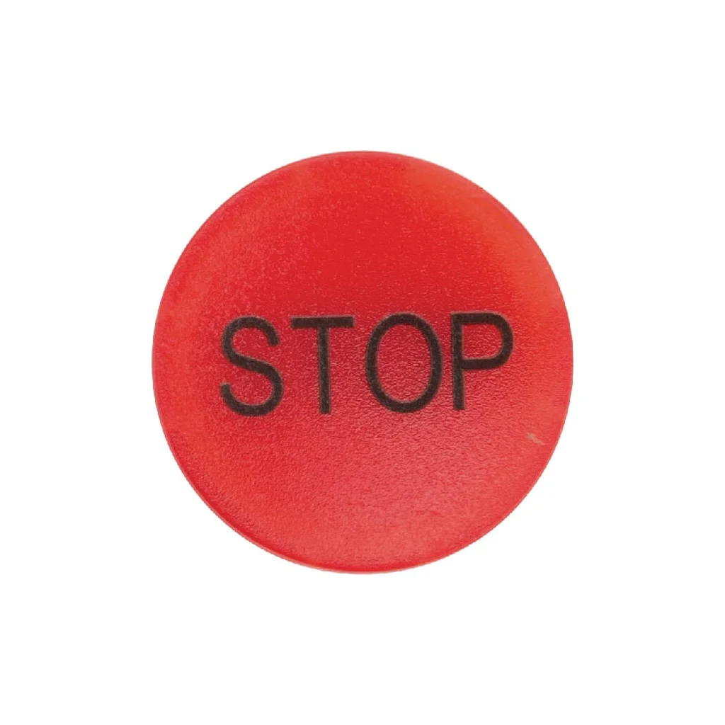 Lentilă buton roșie STOP M22XDLRGB0