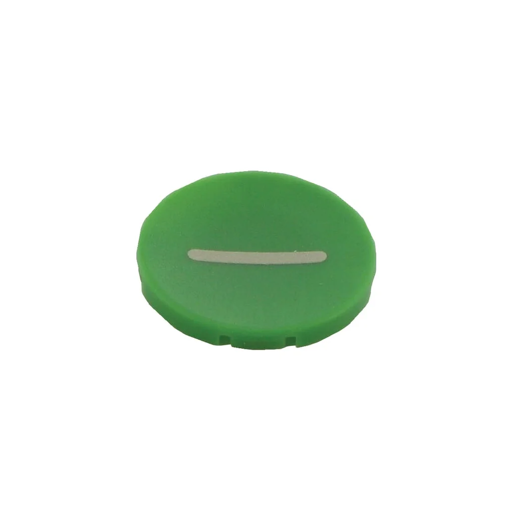 Placă buton verde "|" M22XDGX1