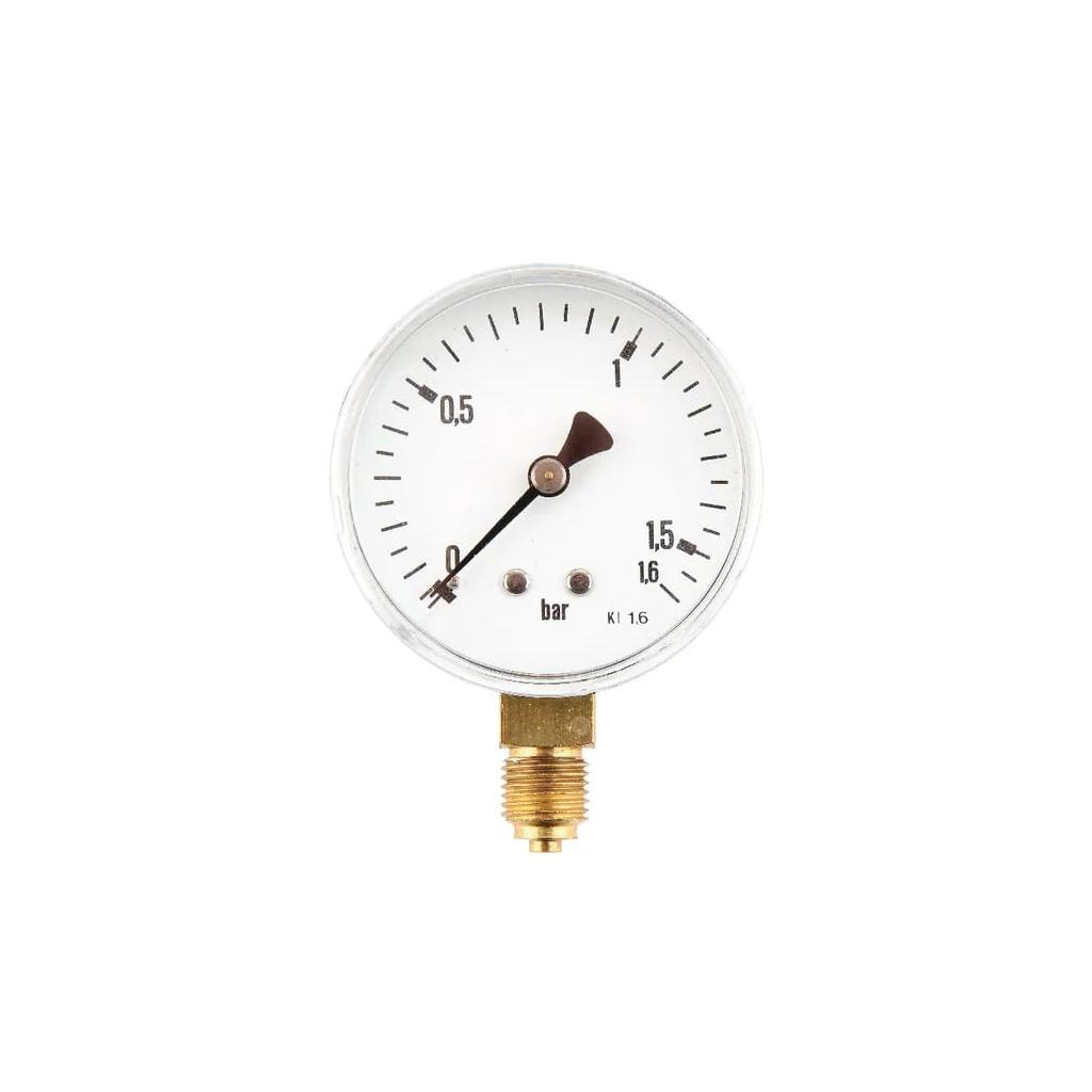 Manometru Ø63 0-1,6bar ¼" jos MA63016L04ST