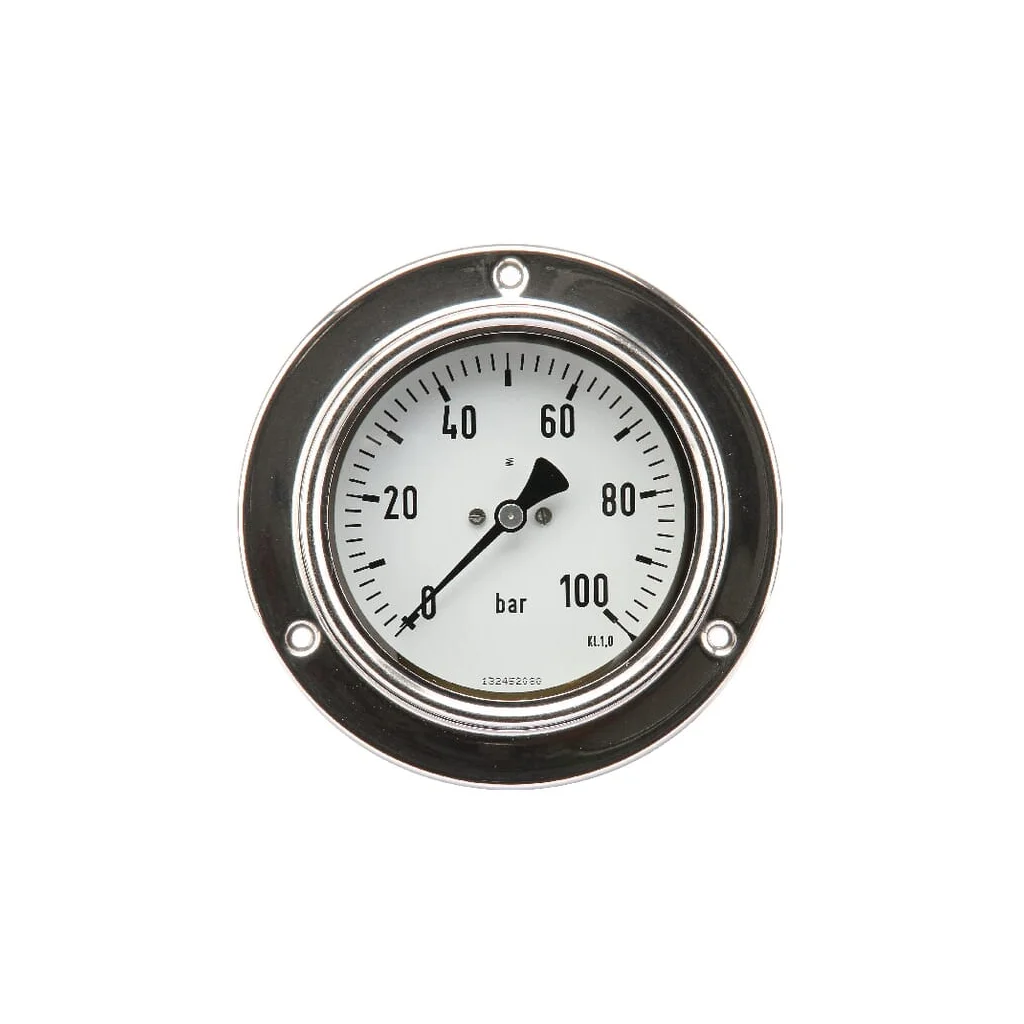 Manometru diametru 100mm 0-100 bari 1/2" montare pe panou MA100100P08SSGF