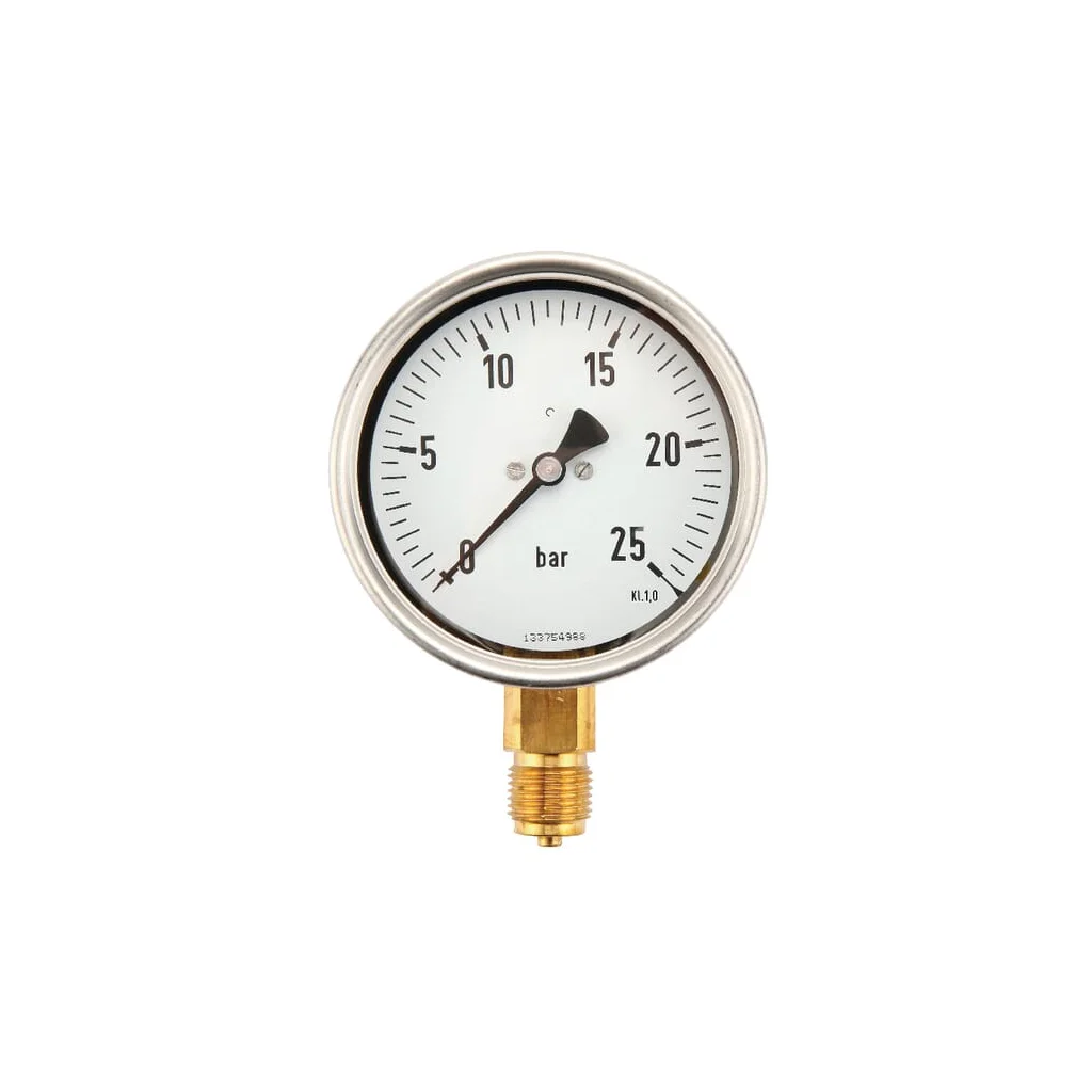 Manometru Ø100 0-25bar ½" jos MA10025L08SSGF