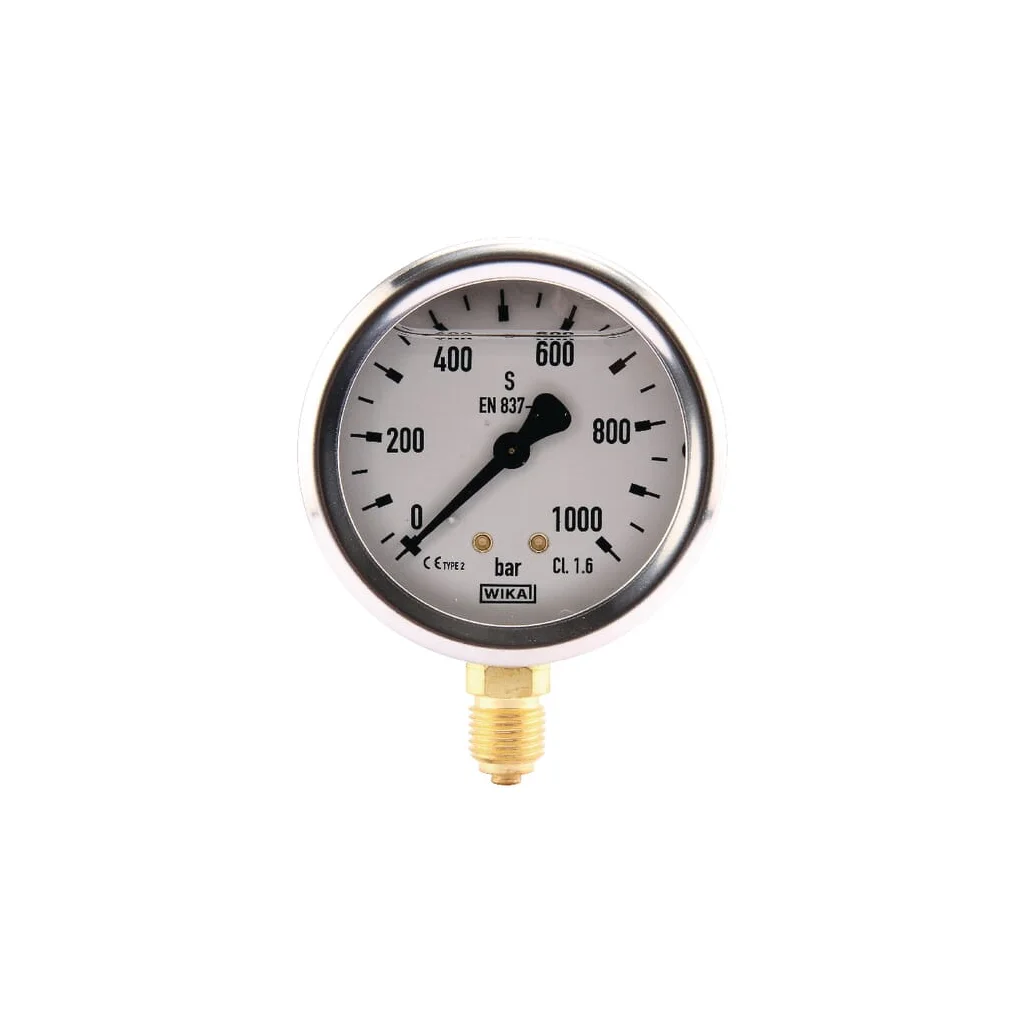Manometru Ø63 0-1000bar ¼" jos MA631000L04PLGF