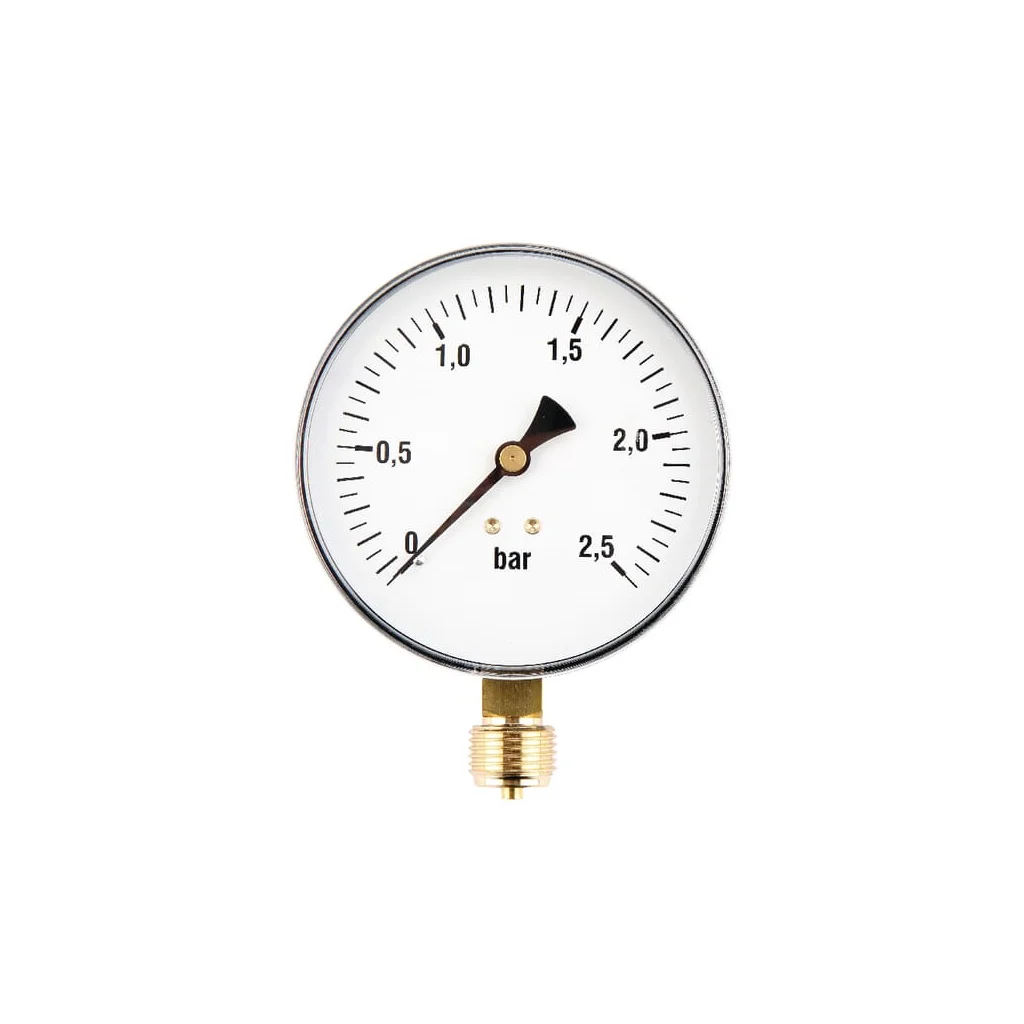 Manometru Ø100 0-2,5bar ½" jos MA100025L08ST