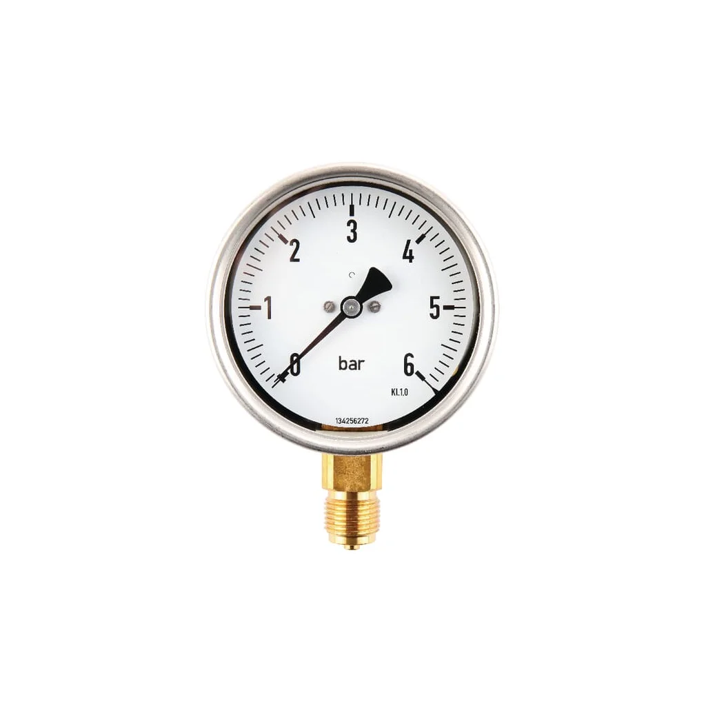 Manometru Ø100 0-6bar ½" jos MA1006L08SSGF