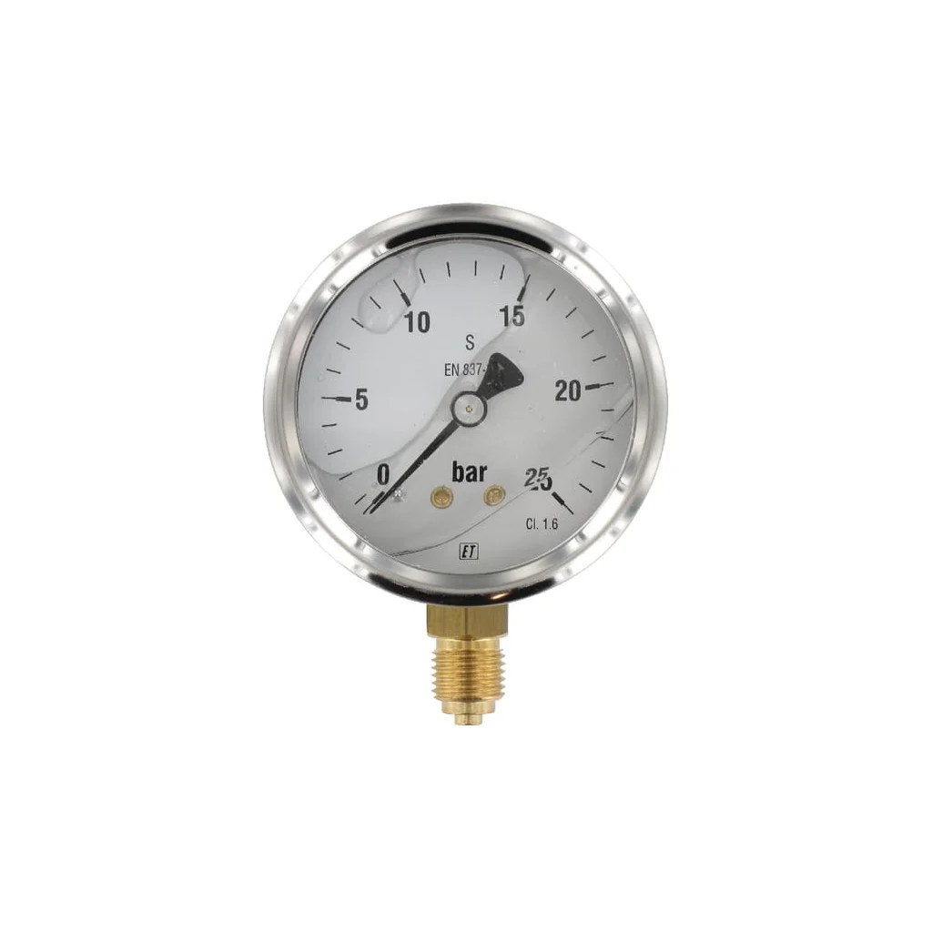 Manometru Ø63 0-25bar ¼" jos MA6325L04SSGF