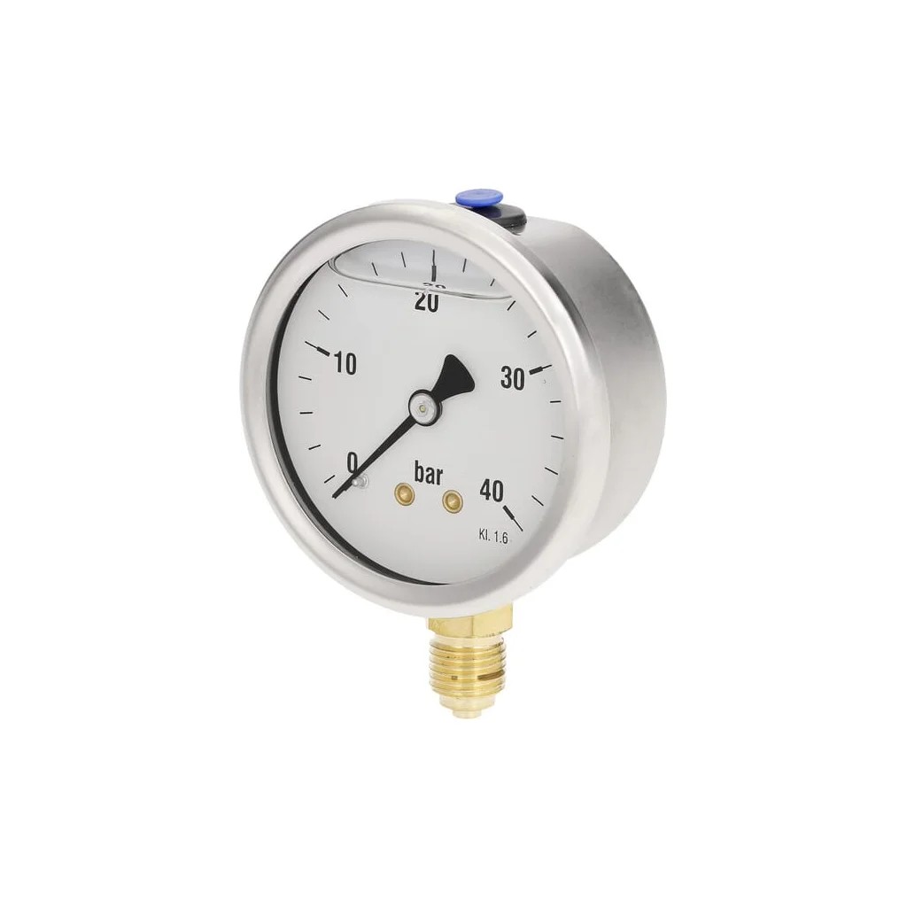 Manometru Ø63 0-40bar ¼" jos MA6340L04SSGF