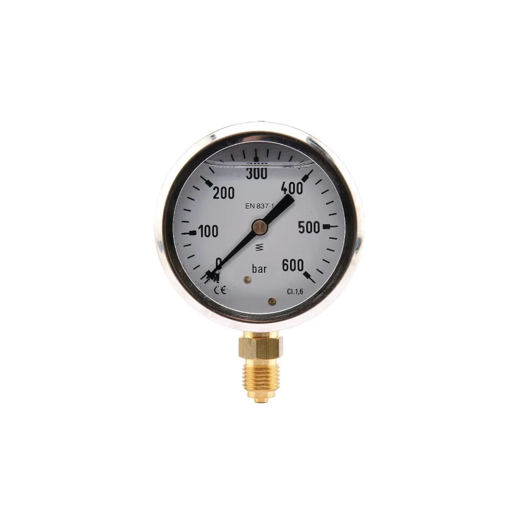 Manometru Ø63 0-600bar ¼" jos MA63600L04SSGF