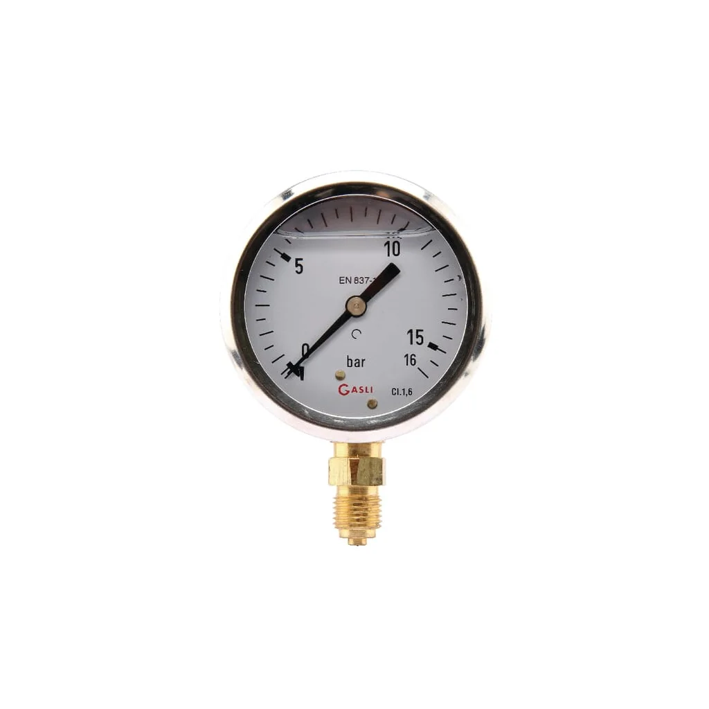Manometru Ø63 0-16bar ¼" jos MA6316L04SSGF