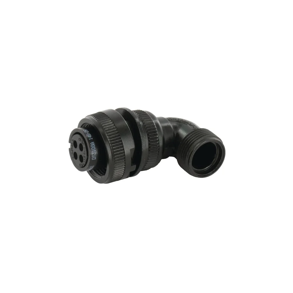 Mufă 4 pini mamă 90° MIL-C pentru plug MILC14RA4