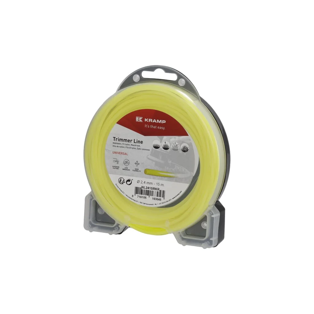 Fir de tăiere diametru 2,4mm, 15m, rotund, galben, Kramp NL2415RKR