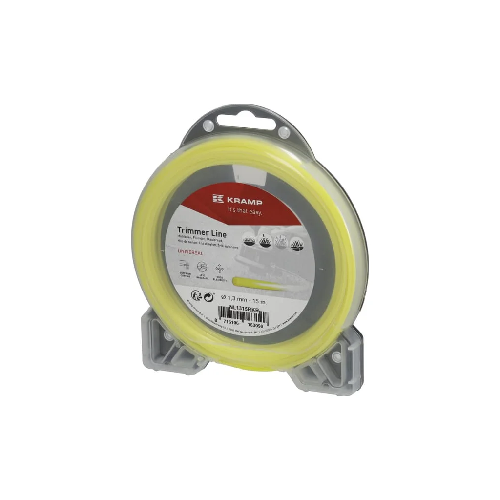 Fir de tăiere diametru 1,3mm, 15m, rotund, galben, Kramp NL1315RKR